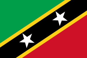 National flag of St Kitts & Nevis