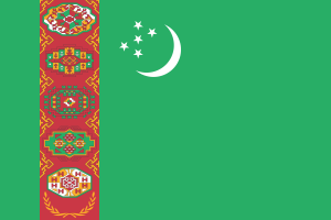National Flag of turkmenistan