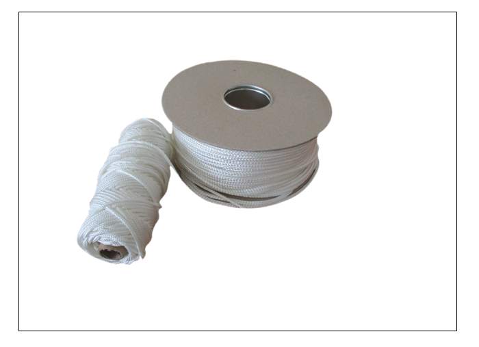 Rope for flag webbing