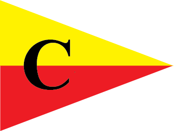 Image of a yacht club flag for sailing clubs